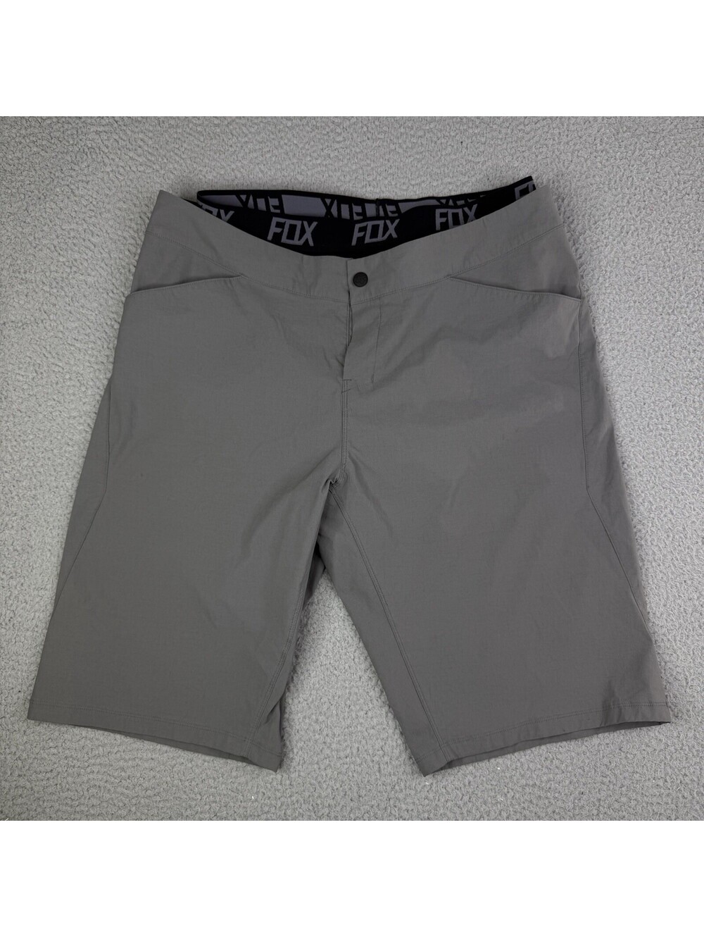 Fox Racing Ranger Lined Padded Mountain Bike Gray Shorts Men's Size 38x13
